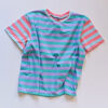 Gestreifte T-Shirts lila/aqua