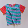 Gestreifte T-Shirts lila/aqua