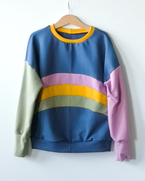 Mitwachsendes Sweatshirt Regenbogen